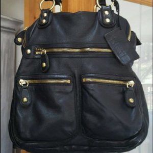LINEA PELLE DYLAN TOTE IN BLACK. NEW!